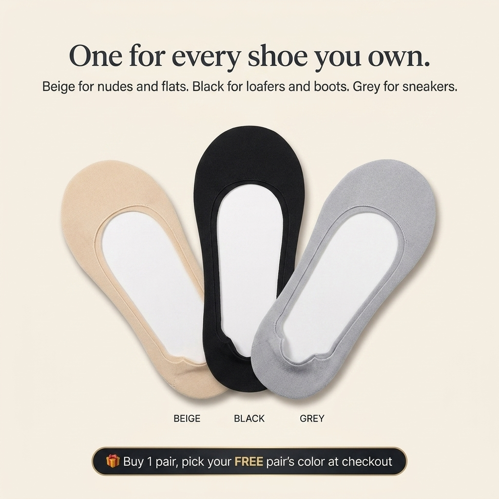 One for every shoe you own - beige, black and grey CloudLiner colors